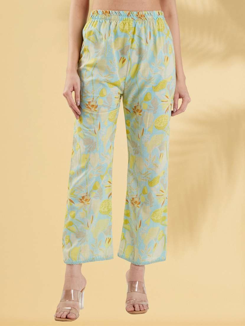 women printed three quarter sleeve kurta pant set - 22009256 - Standard Image - 4