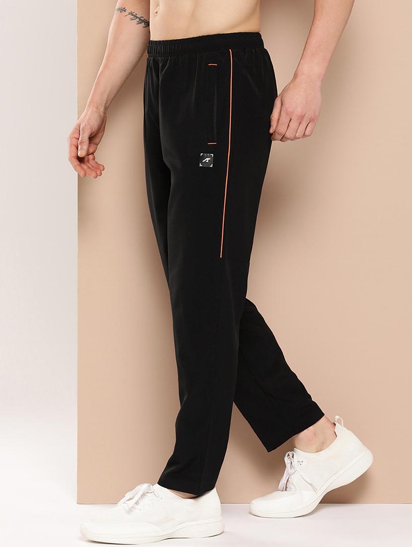 men solid regular fit full length track pant - 22009261 - Standard Image - 1