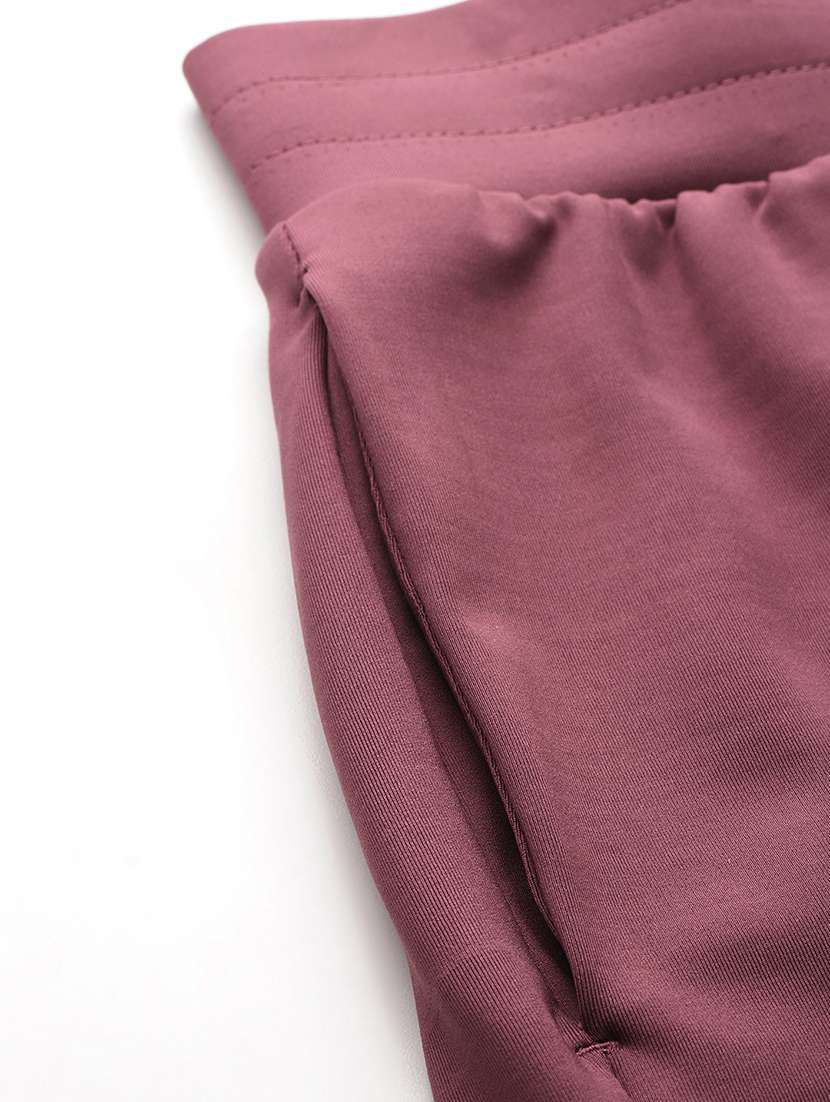 women solid mid rise regular fit track pant - 22009273 -  Standard Image - 4