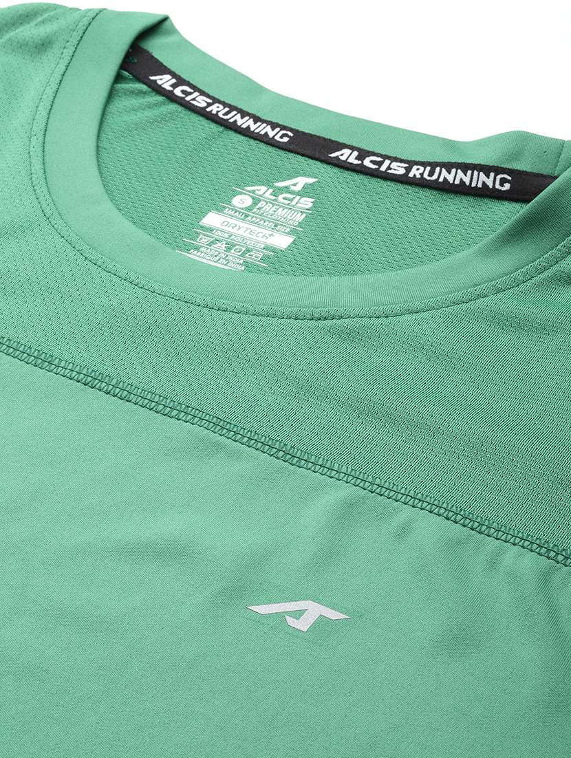 women solid short sleeve dry fit t-shirt - 22009286 - Standard Image - 4
