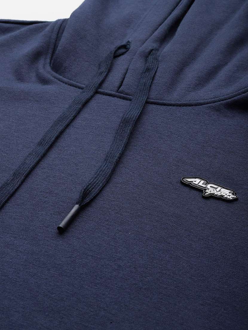 men typographic long sleeve regular fit hooded sweatshirt - 22009299 - Standard Image - 4