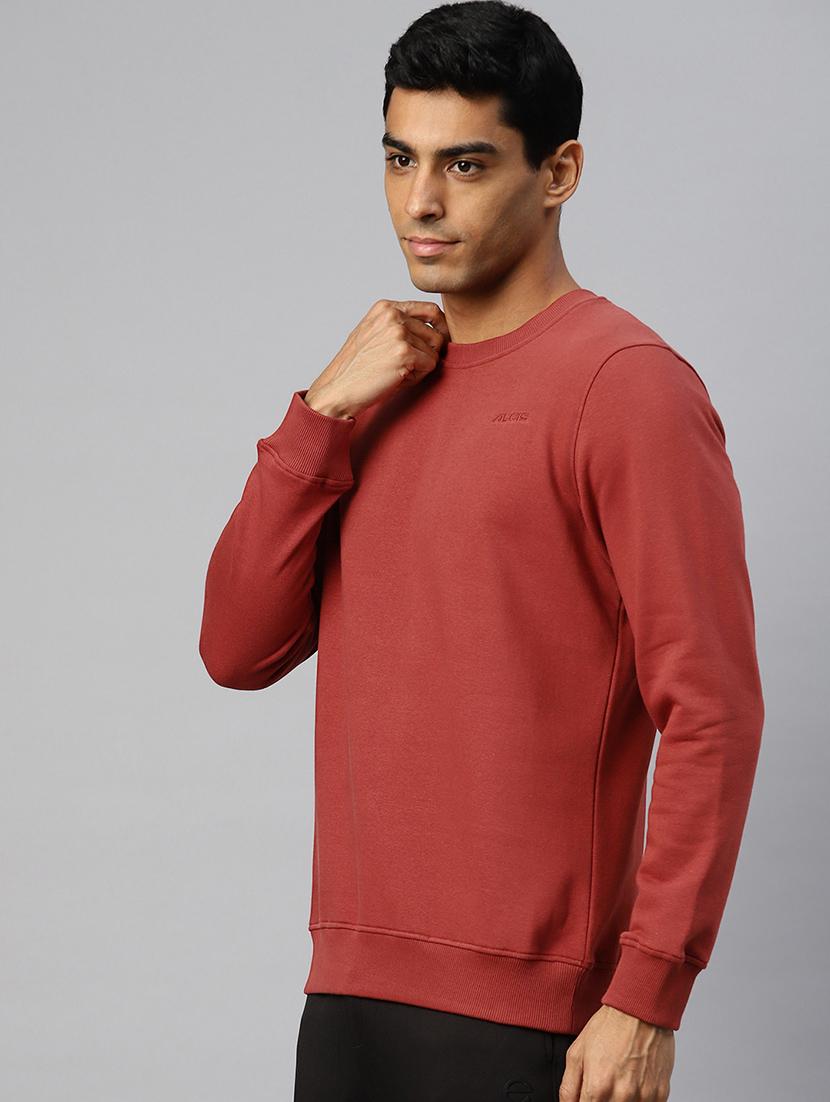 men solid long sleeve regular fit sweatshirt - 22009301 - Standard Image - 1