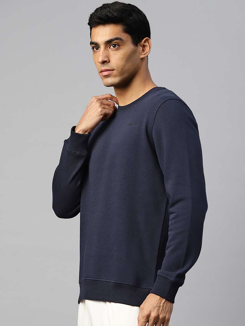 men solid long sleeve regular fit sweatshirt - 22009304 -  Standard Image - 1