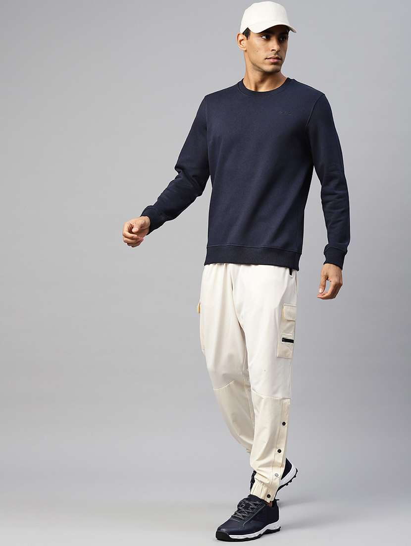 men solid long sleeve regular fit sweatshirt - 22009304 -  Standard Image - 4
