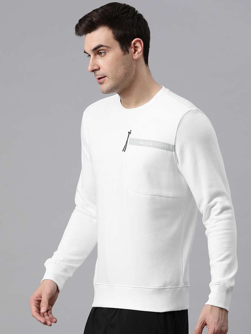 men logo print long sleeve regular fit sweatshirt - 22009307 -  Standard Image - 1