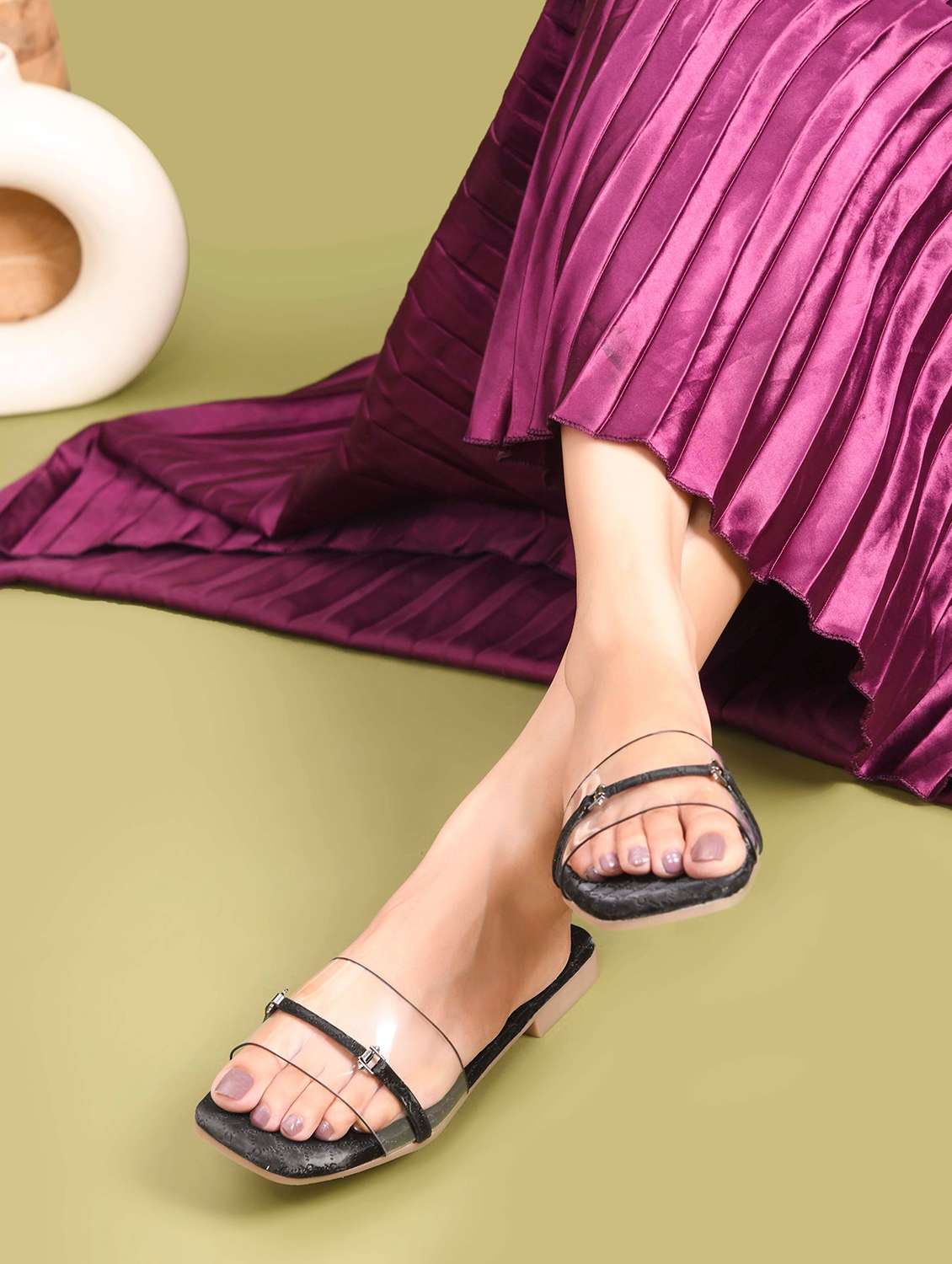 women slip on flat sandal - 22009311 -  Standard Image - 1