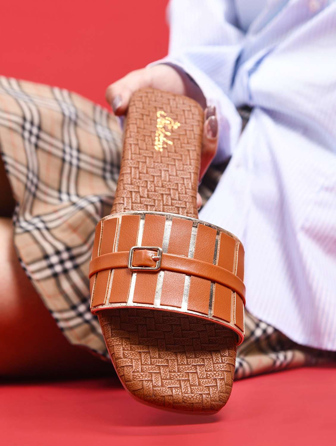 women slip on flat sandal - 22009314 - Standard Image - 1