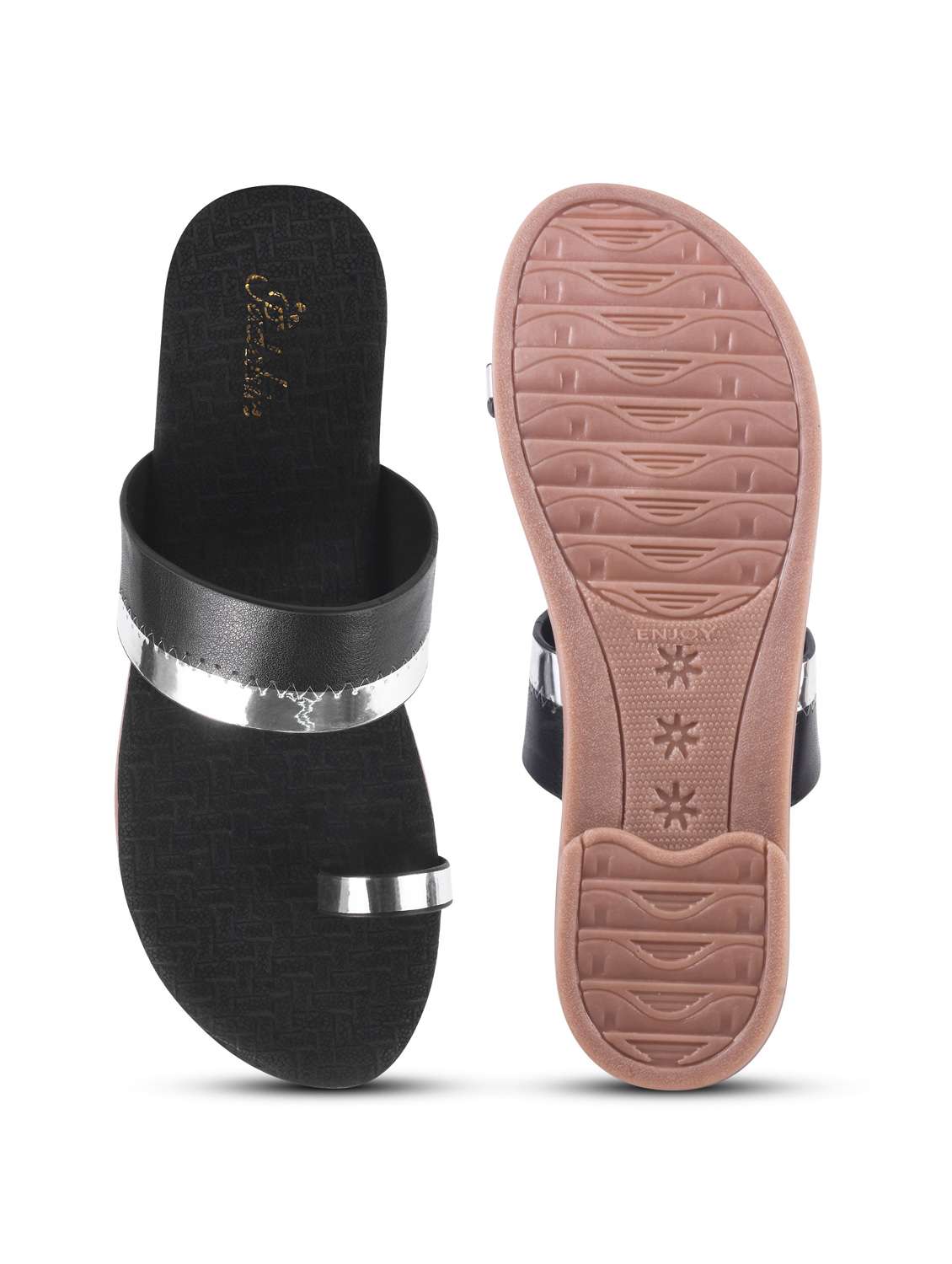 women one toe flat sandal - 22009330 -  Standard Image - 4