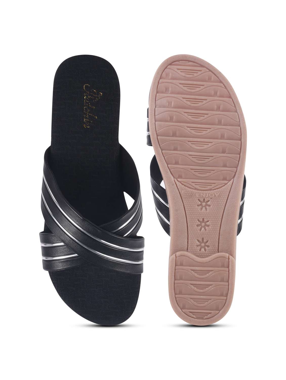 women slip on flat sandal - 22009333 - Standard Image - 4