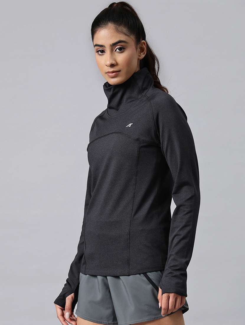women solid long sleeve pullover sweatshirt - 22009344 -  Standard Image - 1