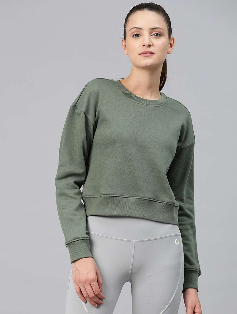 women typographic long sleeve pullover sweatshirt - 22009348 -  Standard Image - 1