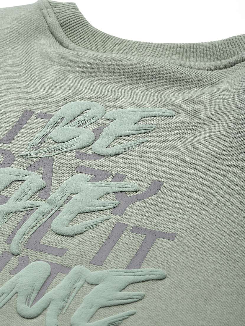 women typographic long sleeve pullover sweatshirt - 22009348 -  Standard Image - 4