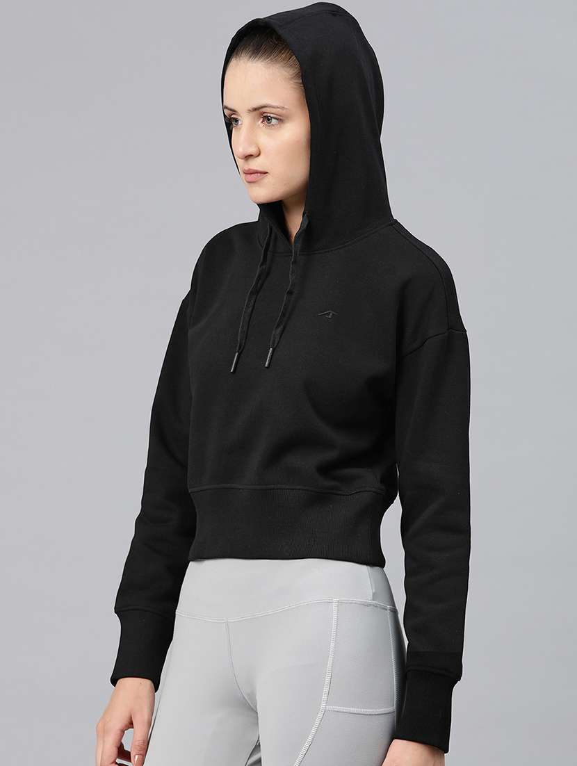 women solid long sleeve pullover sweatshirt - 22009352 - Standard Image - 1