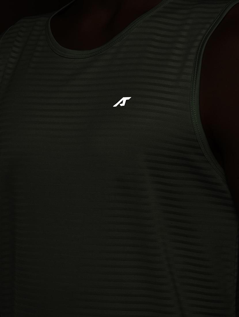men striped sleeveless dry fit t-shirt - 22009363 - Standard Image - 4