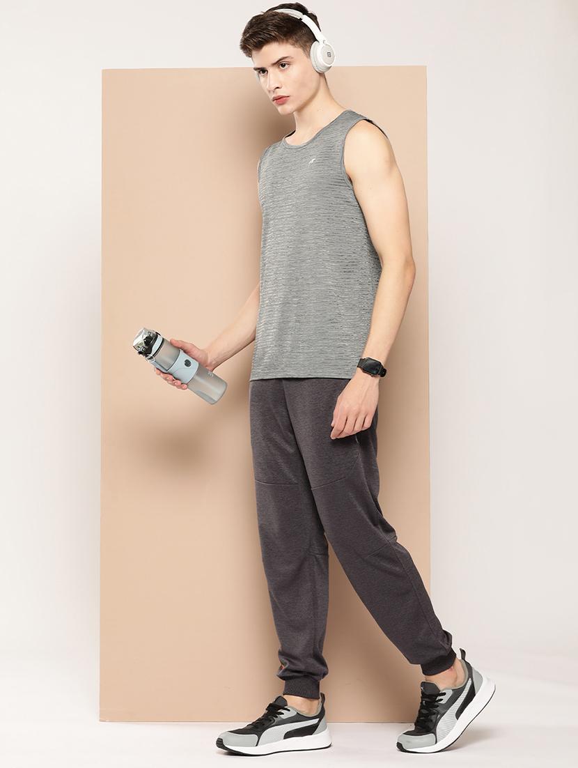 men striped sleeveless dry fit t-shirt - 22009365 - Standard Image - 4