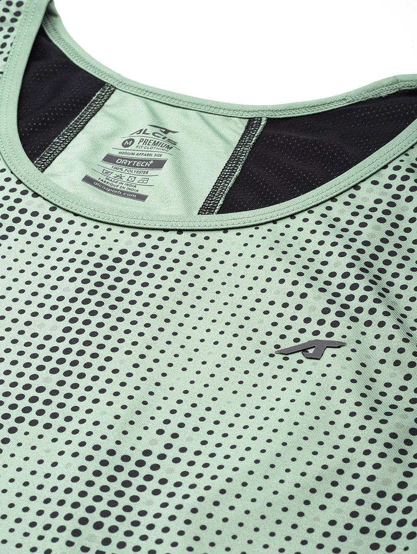 men polka dot sleeveless dry fit t-shirt - 22009368 - Standard Image - 4