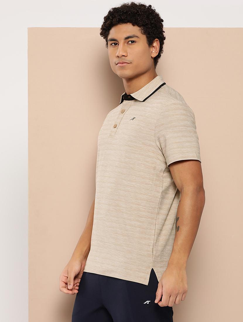 men striped short sleeve regular fit polo t-shirt - 22009369 - Standard Image - 1