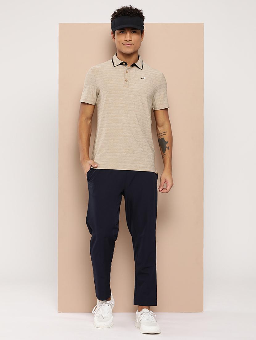 men striped short sleeve regular fit polo t-shirt - 22009369 - Standard Image - 4