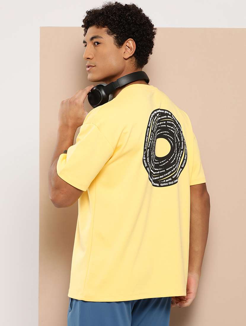 men printed short sleeve loose fit t-shirt