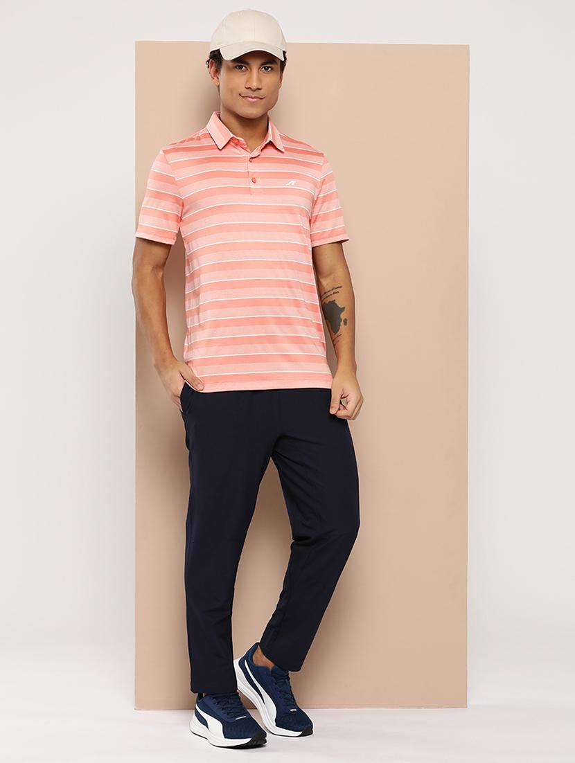 men striped short sleeve regular fit polo t-shirt - 22009373 - Standard Image - 4