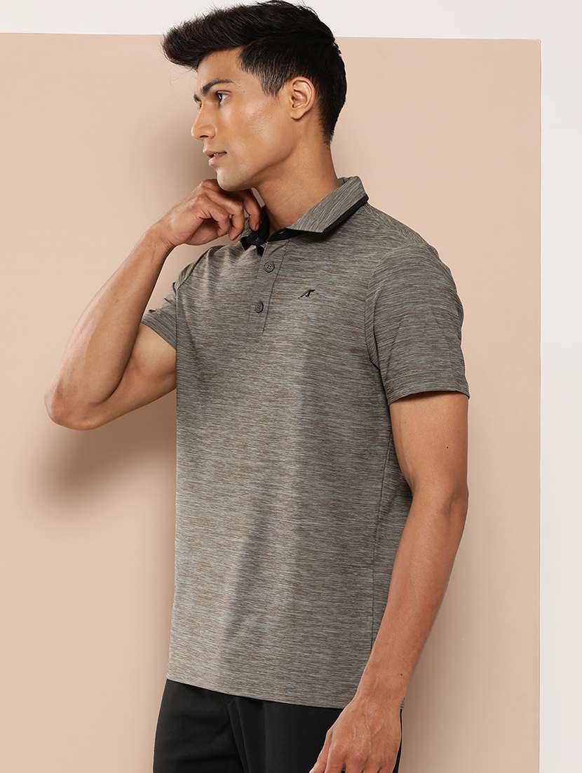 men solid short sleeve regular fit polo t-shirt - 22009374 - Standard Image - 1