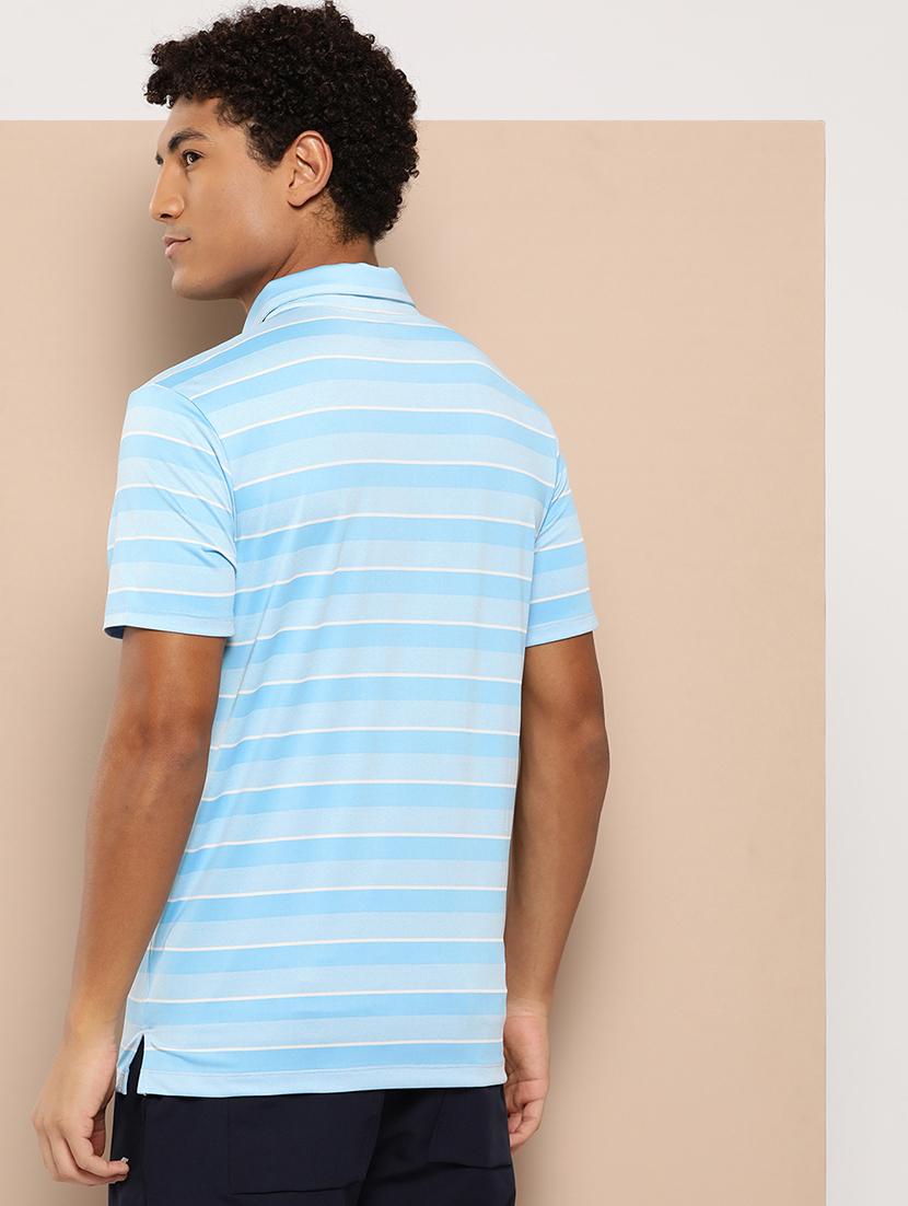 men striped short sleeve regular fit polo t-shirt - 22009376 - Standard Image - 4