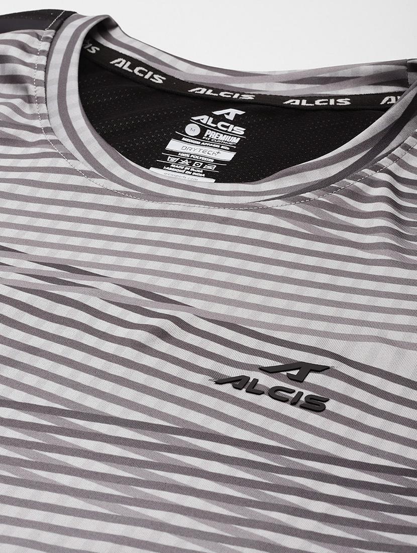 men striped short sleeve regular fit sport t-shirt - 22009380 - Standard Image - 4
