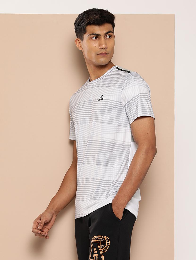 men striped short sleeve regular fit sport t-shirt - 22009382 -  Standard Image - 1