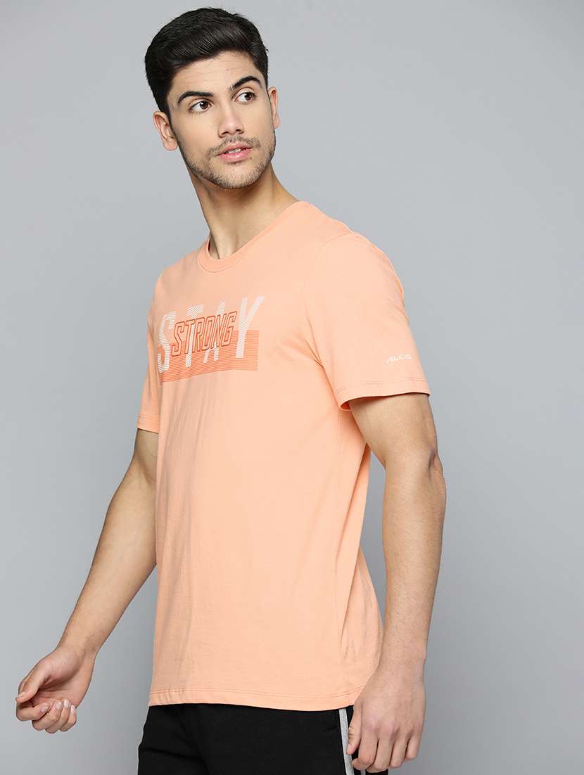 men chest print short sleeve regular fit t-shirt - 22009385 -  Standard Image - 1