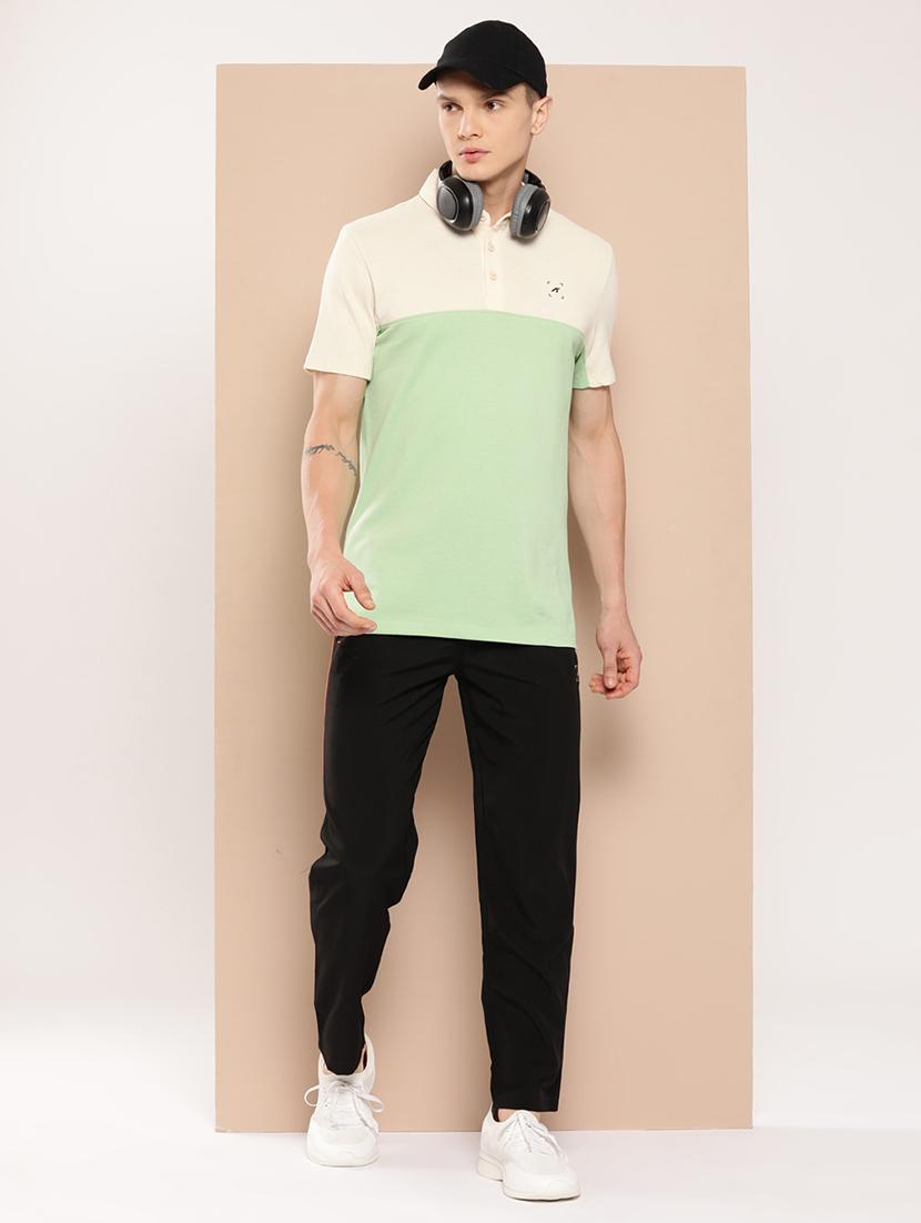 men color block short sleeve regular fit polo t-shirt - 22009388 - Standard Image - 4