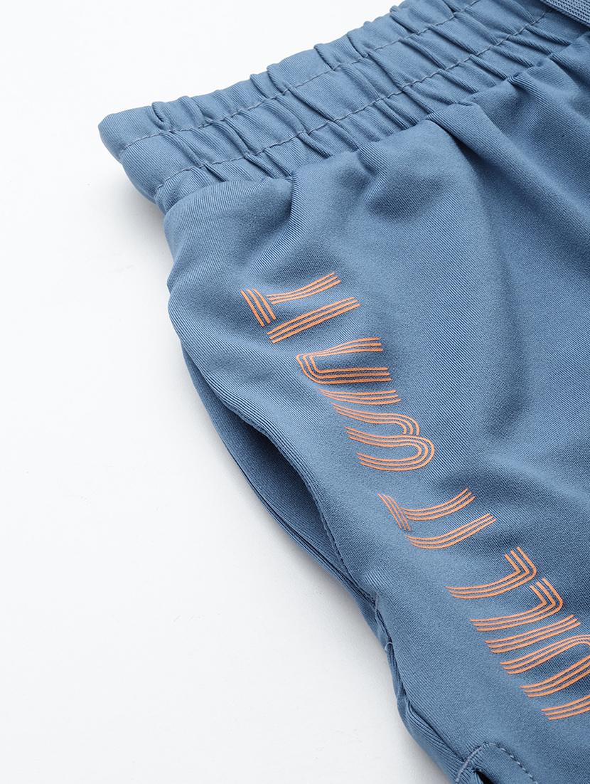 women typographic mid rise sports shorts - 22009393 - Standard Image - 4