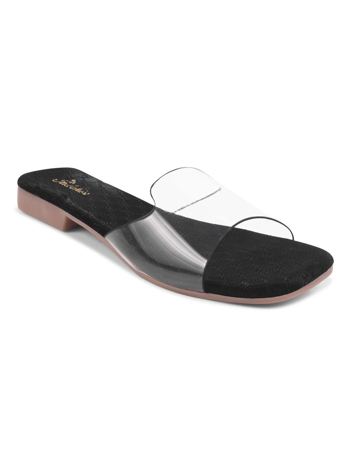 women slip on flat sandal