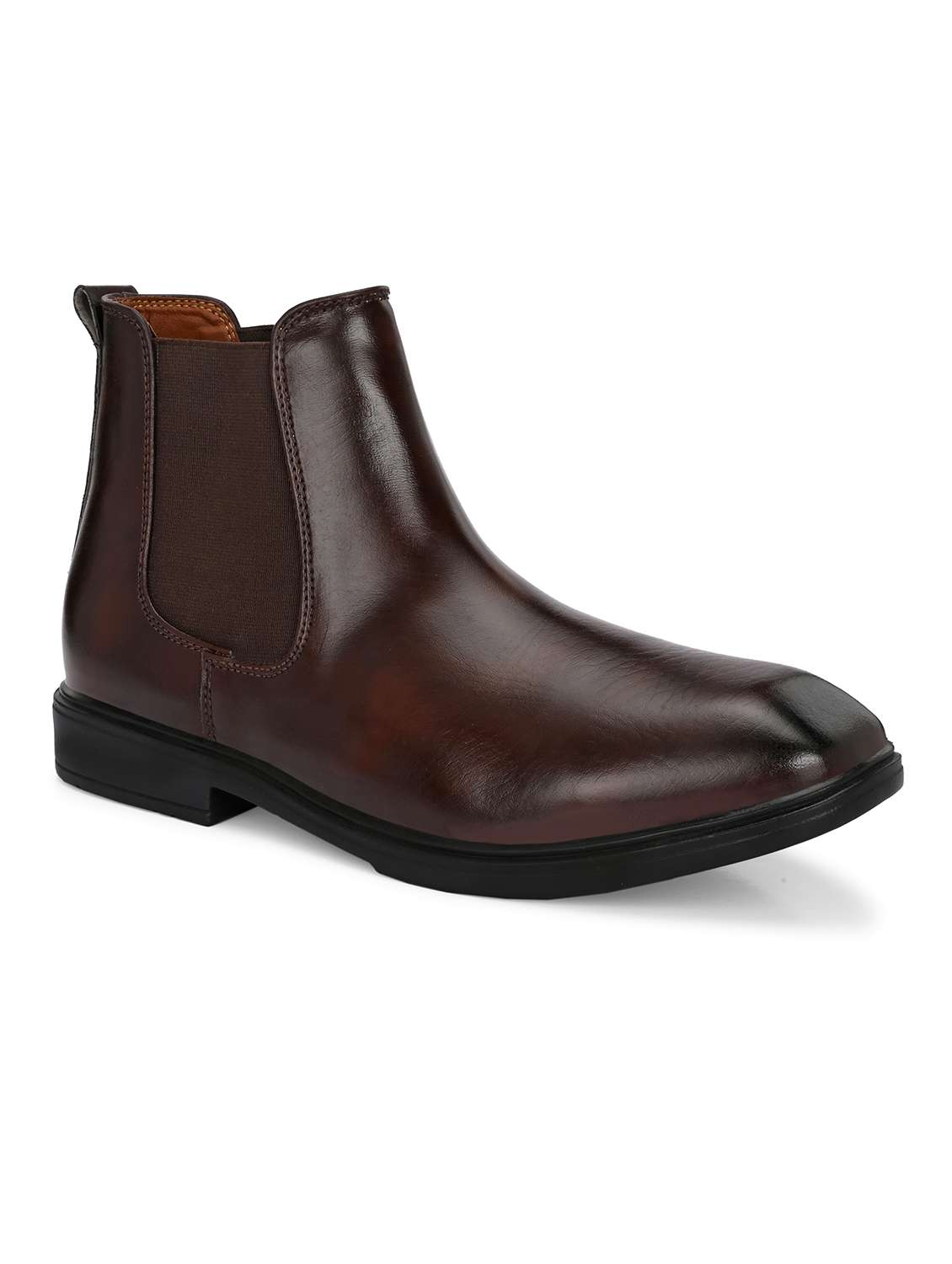 Men Brown Slip On Boot - 22009424 -  Standard Image - 4