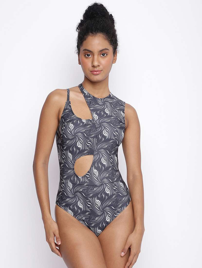 women printed sleeveless monokini - 22009427 -  Standard Image - 1