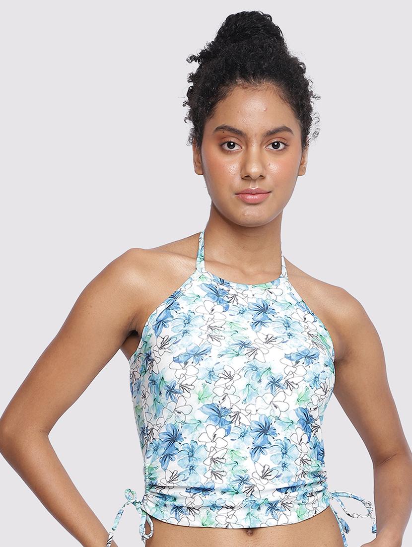 women printed sleeveless bikini set - 22009493 -  Standard Image - 1