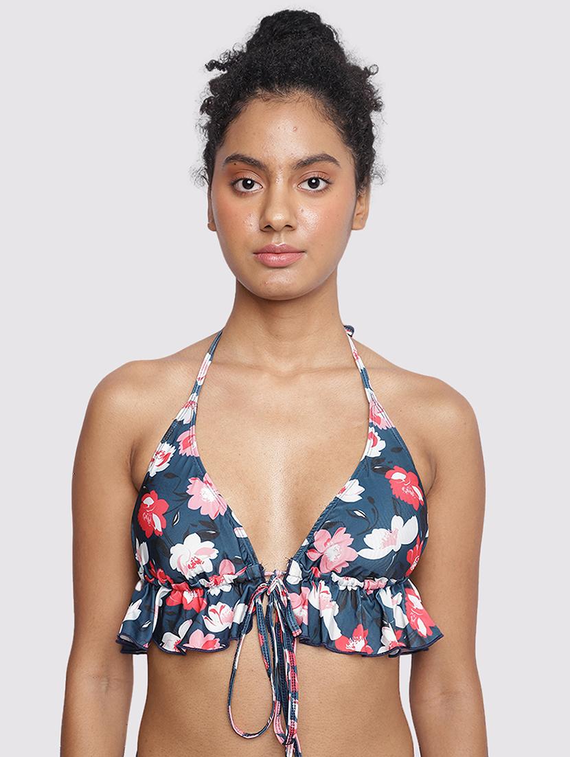 women printed halter neck bikini set - 22009496 - Standard Image - 4