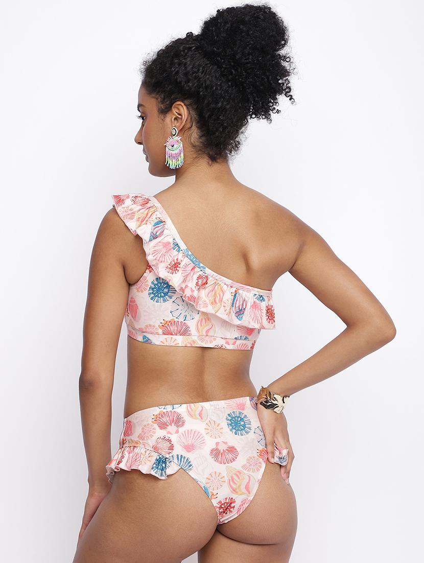women printed low rise tankini panty - 22009502 - Standard Image - 1