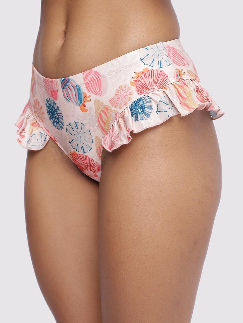 women printed low rise tankini panty - 22009502 - Standard Image - 4