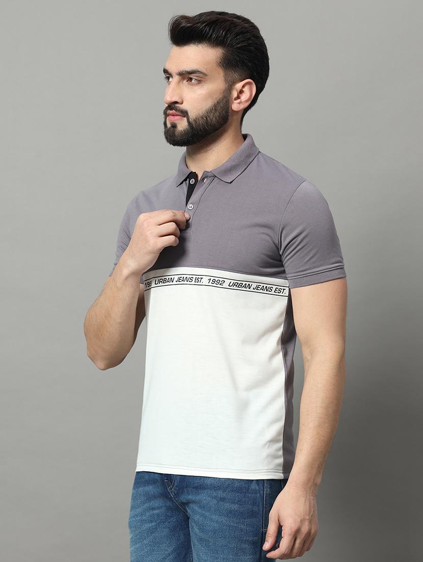 men color block short sleeve regular fit polo t-shirt - 22009539 -  Standard Image - 1