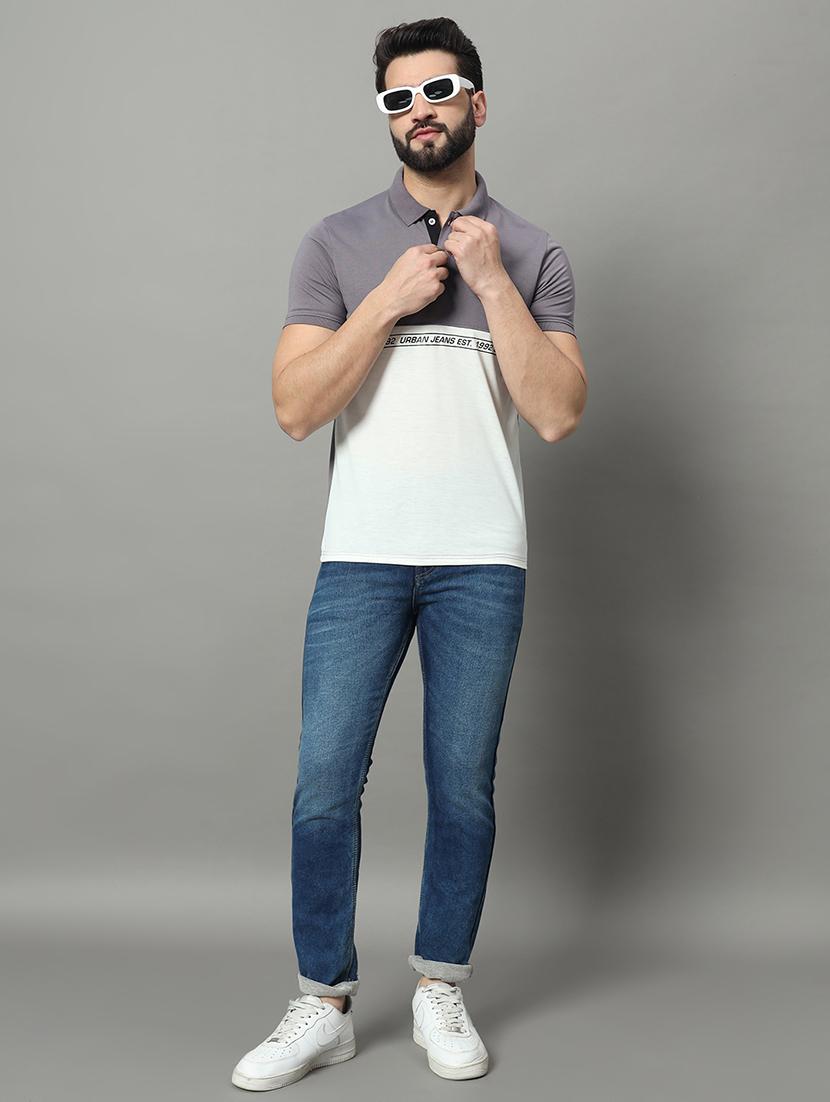 men color block short sleeve regular fit polo t-shirt - 22009539 - Standard Image - 4