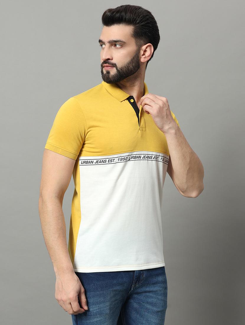 men color block short sleeve regular fit polo t-shirt - 22009540 -  Standard Image - 1
