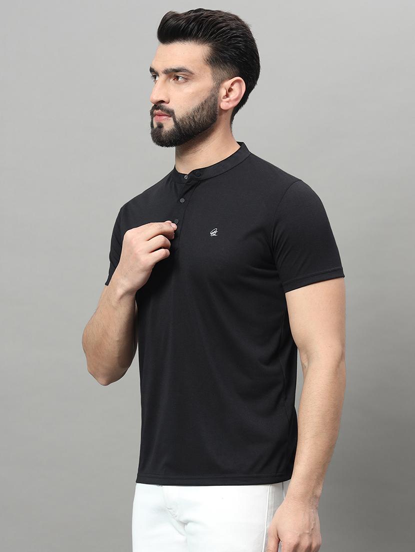 men solid short sleeve regular fit t-shirt - 22009543 - Standard Image - 1