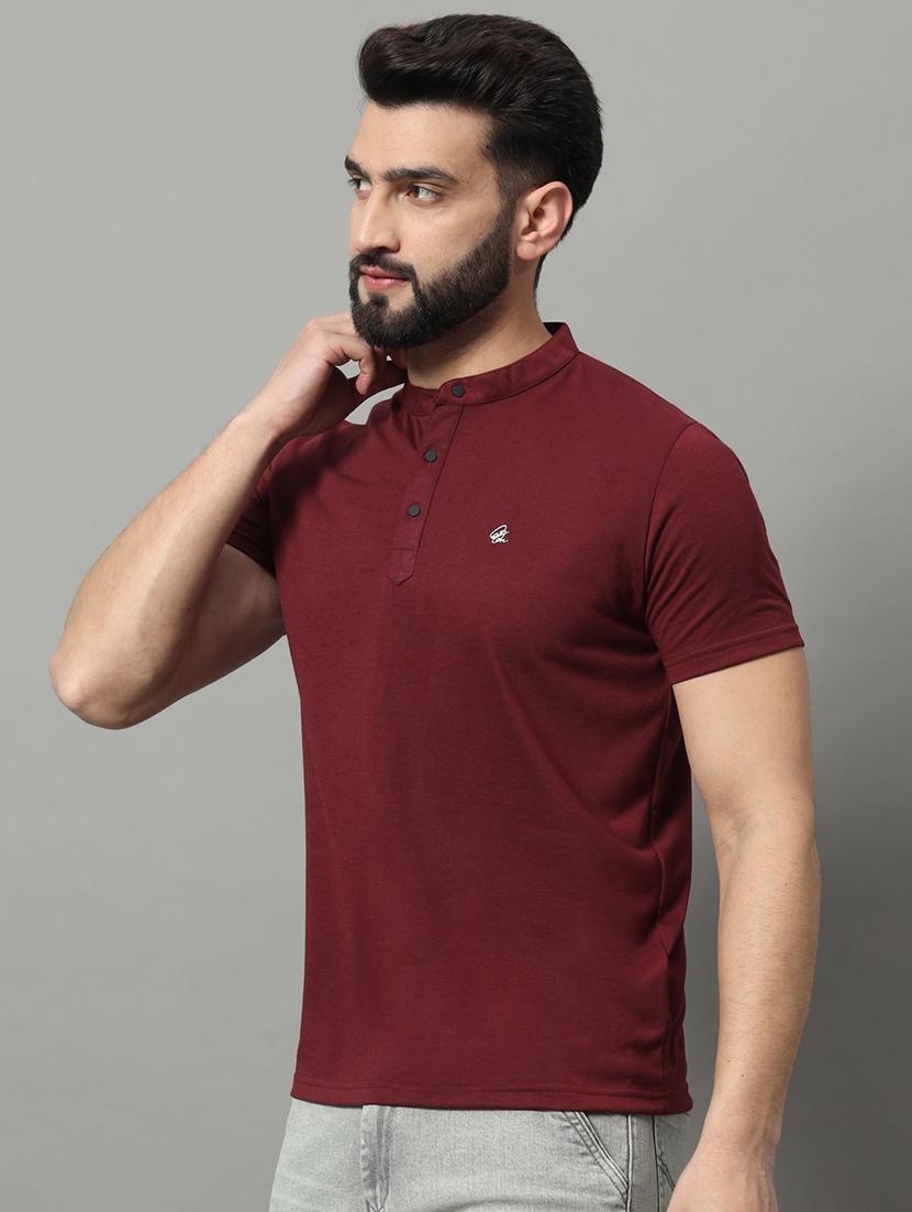 men solid short sleeve regular fit t-shirt - 22009550 - Standard Image - 1