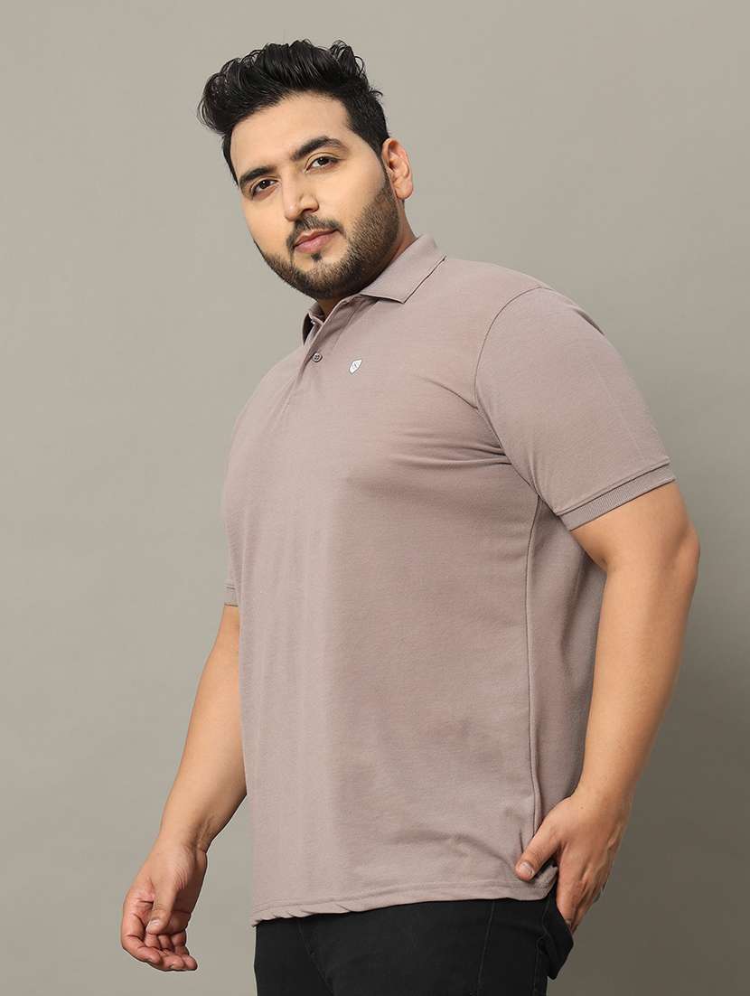 men solid short sleeve regular fit polo t-shirt - 22009572 -  Standard Image - 1
