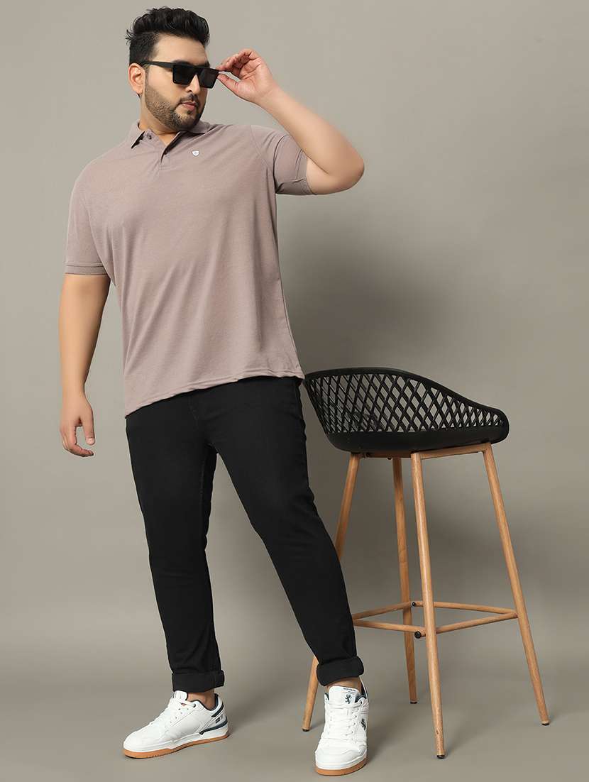 men solid short sleeve regular fit polo t-shirt - 22009572 -  Standard Image - 4