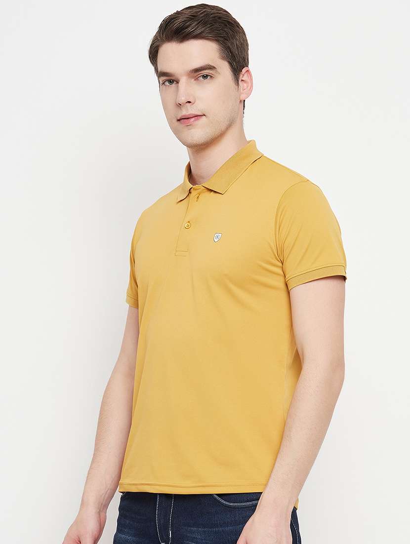 men solid short sleeve regular fit polo t-shirt - 22009576 -  Standard Image - 1