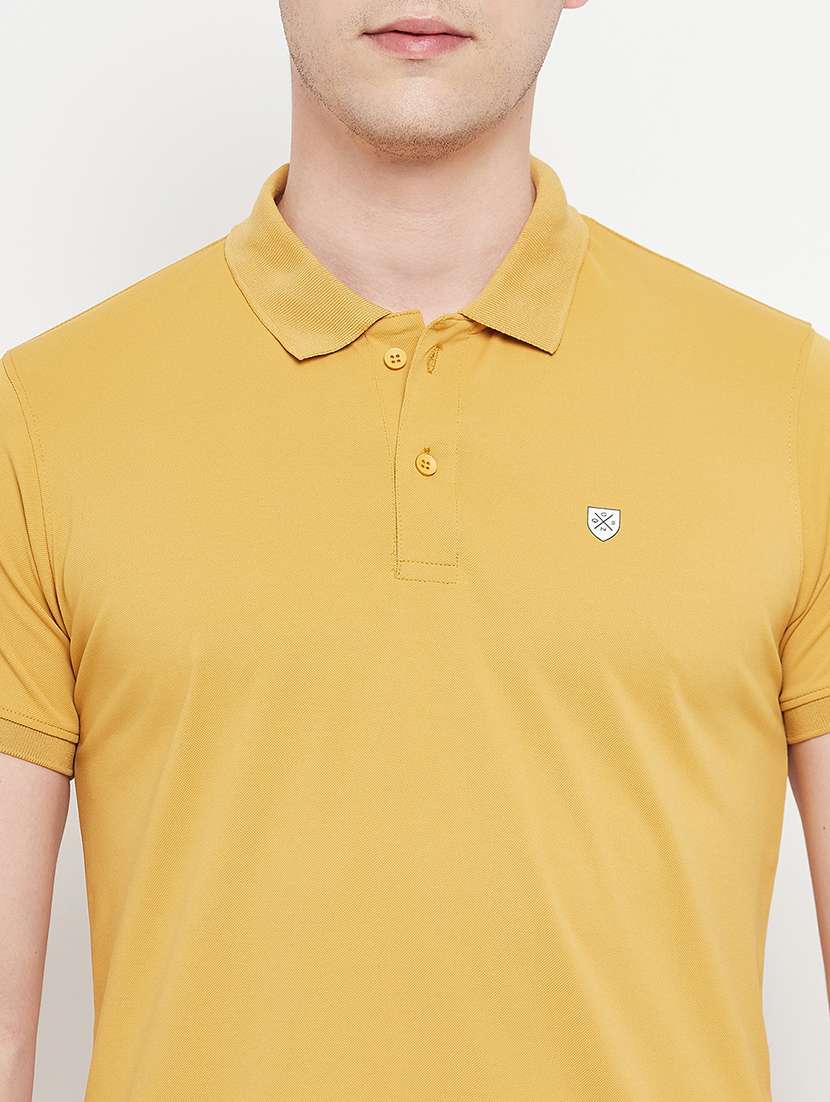 men solid short sleeve regular fit polo t-shirt - 22009576 -  Standard Image - 4