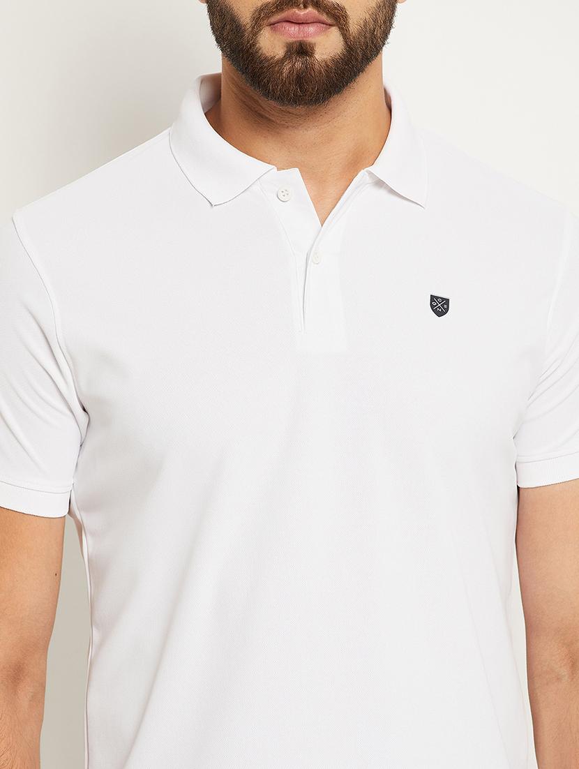 men solid short sleeve regular fit polo t-shirt - 22009577 - Standard Image - 4