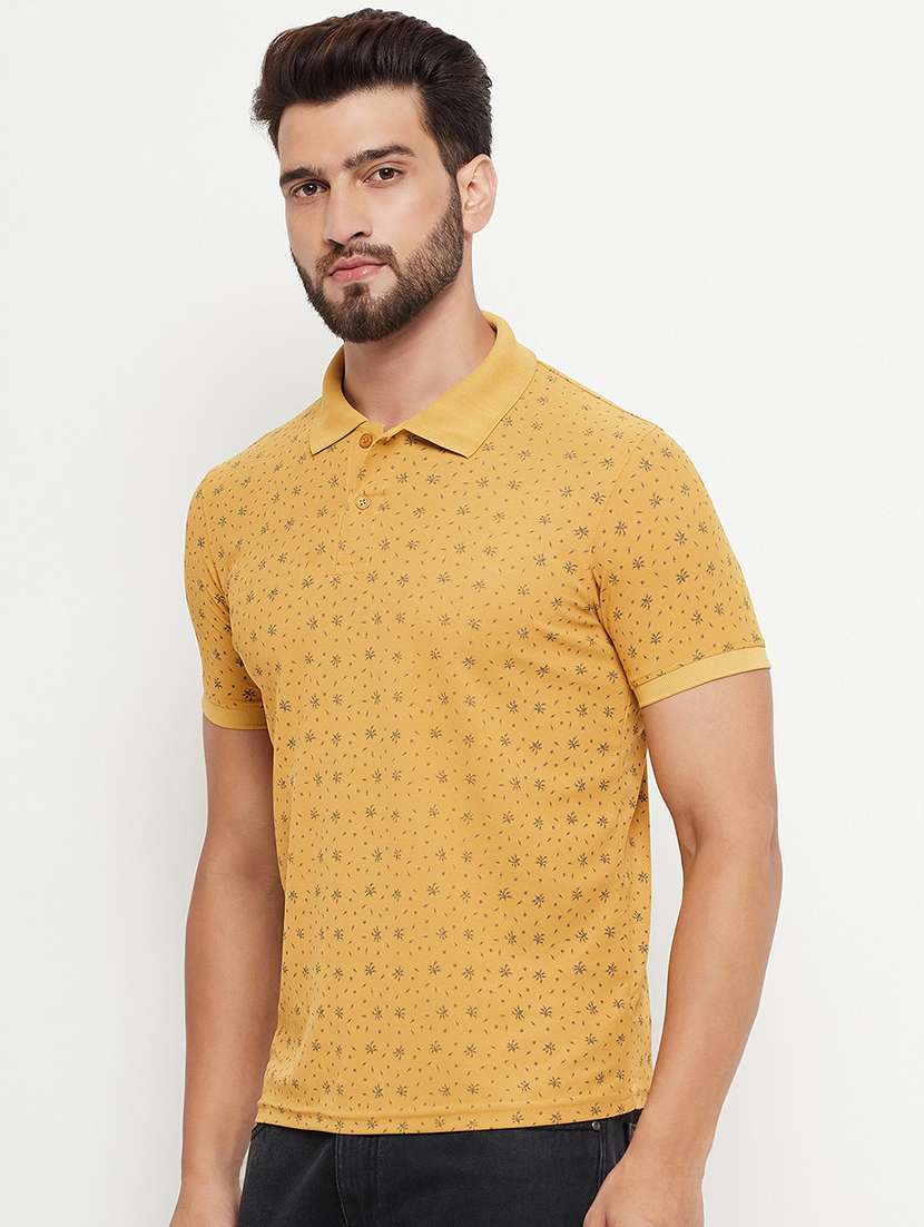 men printed short sleeve regular fit polo t-shirt - 22009630 -  Standard Image - 1