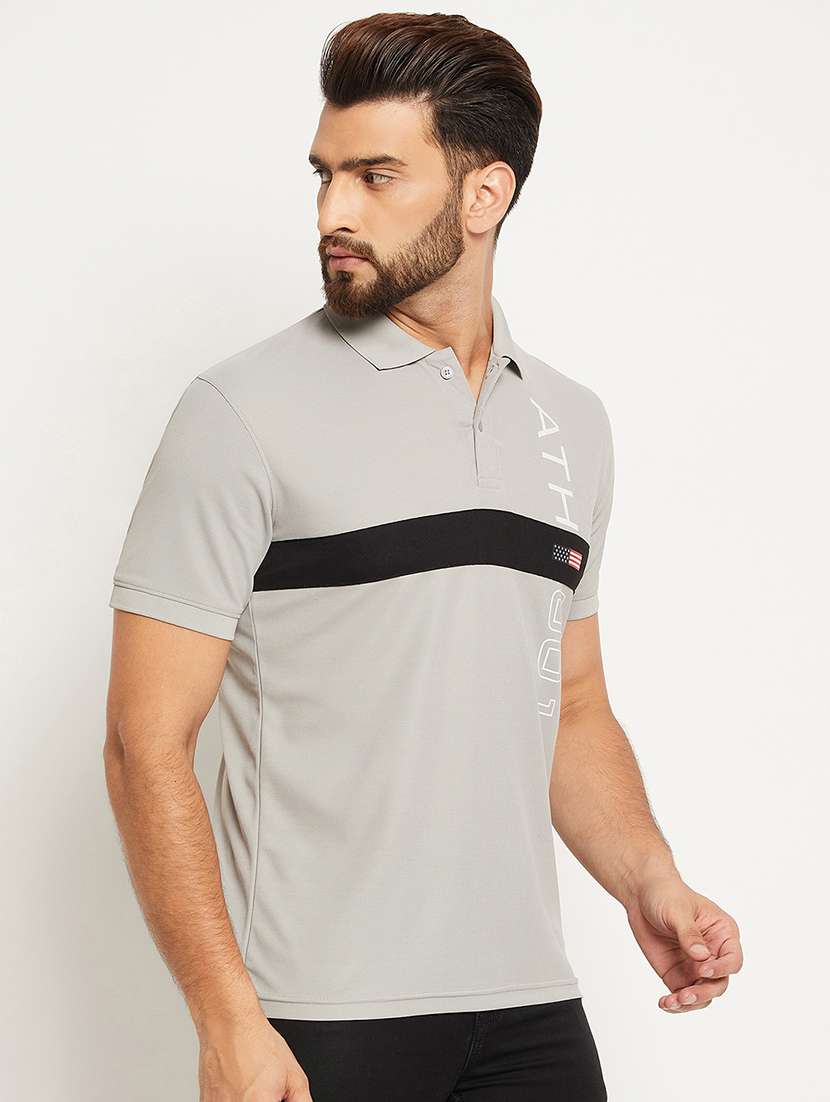 men striped short sleeve regular fit polo t-shirt - 22009649 -  Standard Image - 1